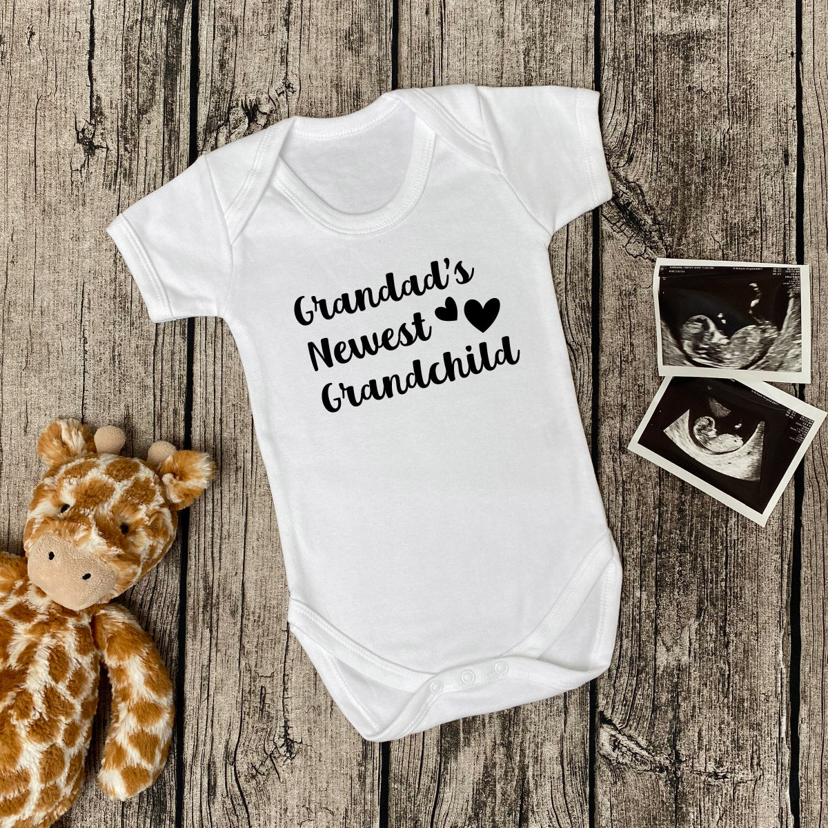 Grandad's Newest Grandchild Birth Announcement Baby Body Suit