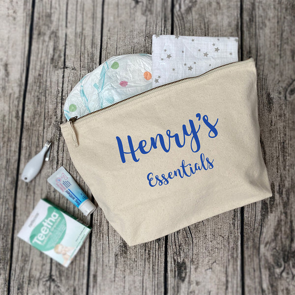 Personalised Baby Changing Nappy Pouch