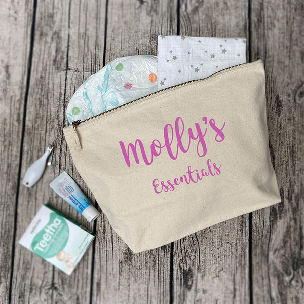 Personalised Baby Changing Nappy Pouch