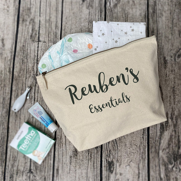 Personalised Baby Changing Nappy Pouch