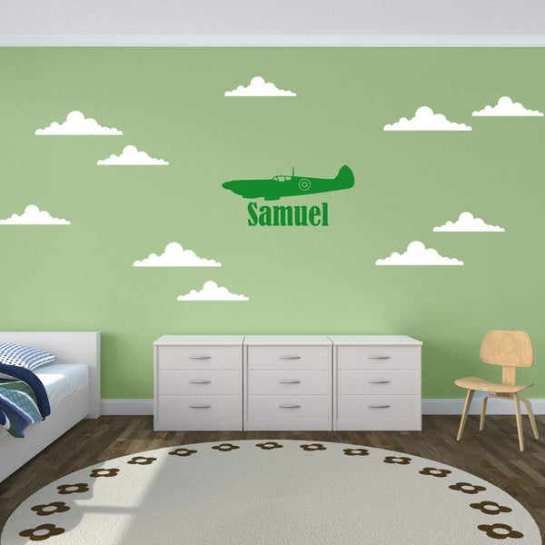 Spitfire Aeroplane Wall Sticker