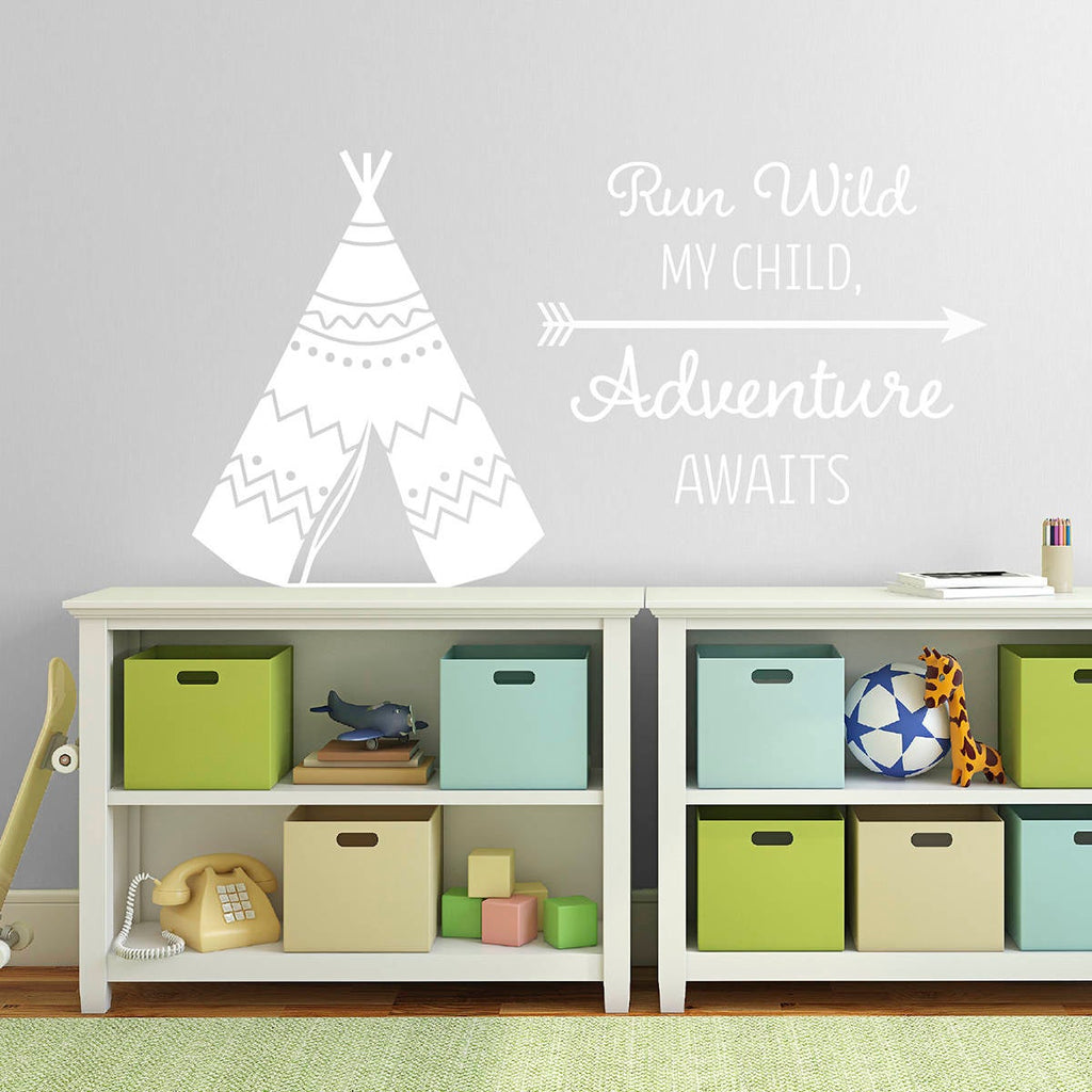 Teepee sales wall decal