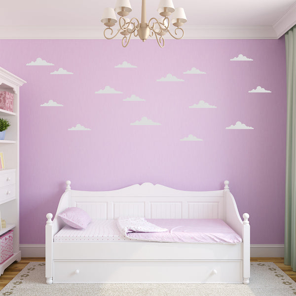 Small Set of Retro Cloud Wall Decals - Toy Story Cloud Stickers