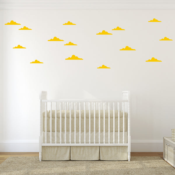 Small Set of Retro Cloud Wall Decals - Toy Story Cloud Stickers