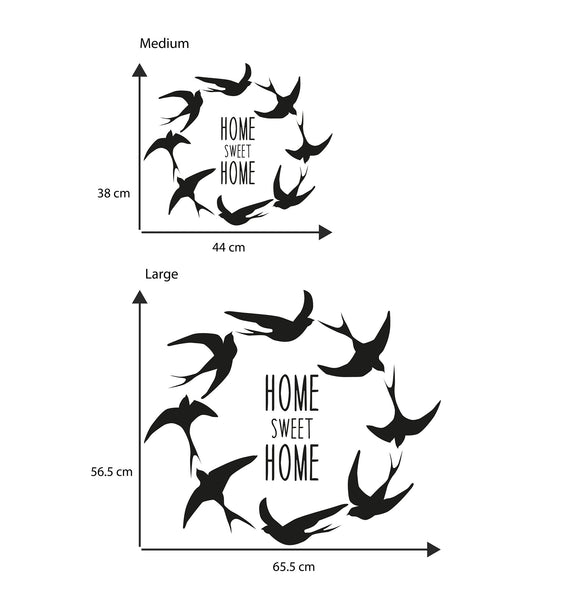 Home Sweet Home Family Wall Sticker