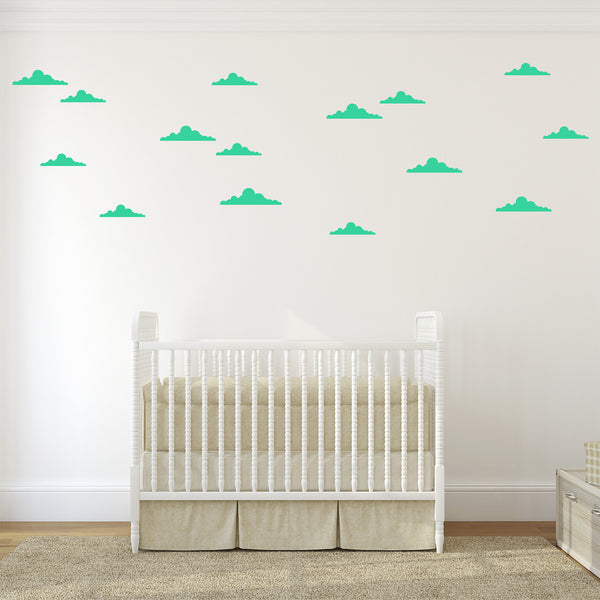 Small Set of Retro Cloud Wall Decals - Toy Story Cloud Stickers