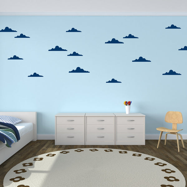 Small Set of Retro Cloud Wall Decals - Toy Story Cloud Stickers