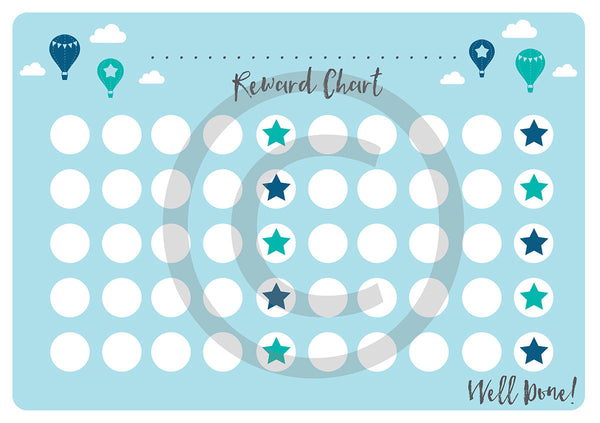 Printable Reward Chart  - Home School Reward Chart - Chores Reward Chart - Potty Training Reward Chart Download
