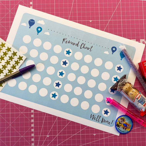 Printable Reward Chart  - Home School Reward Chart - Chores Reward Chart - Potty Training Reward Chart Download