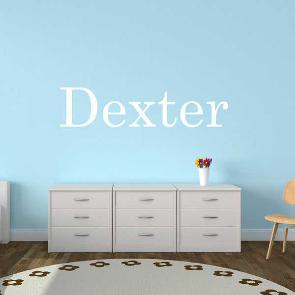 Personalised Child's Name Wall Stickers - Century School Book Name Font