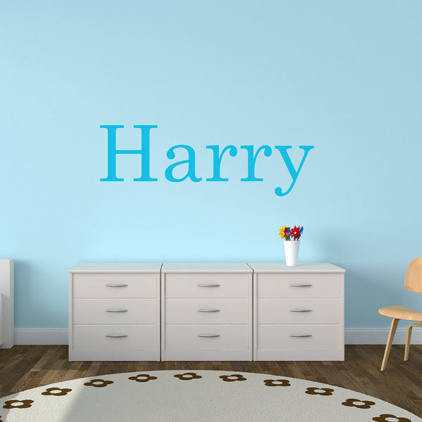 Personalised Child's Name Wall Stickers - Century School Book Name Font