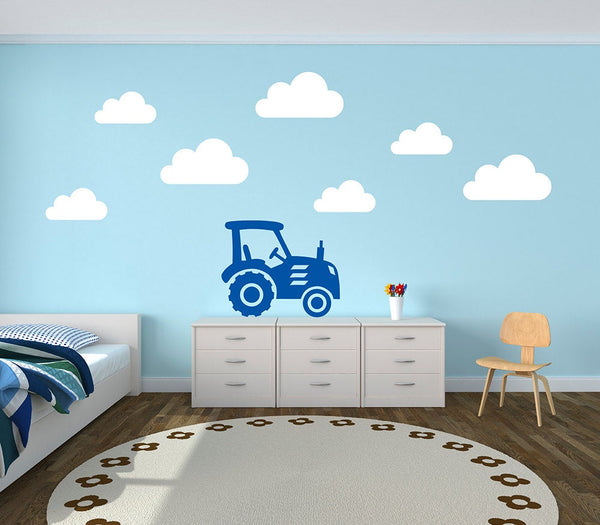 Tractor and Cloud Farm Yard - Bedroom Wall Stickers