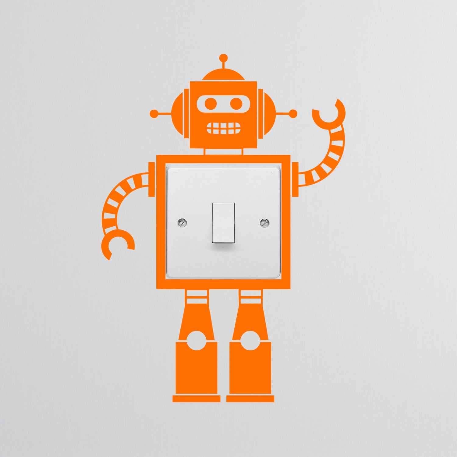 Robot Light Switch Wall Sticker